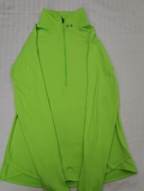 Under Armour Bright Lime Half-Zip Performance Top
